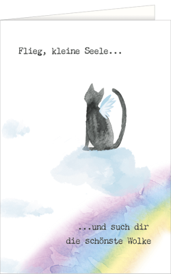 Trauerkarte Katze